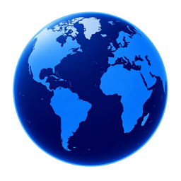 GOD News editorial desk emblem: a white globe on a blue field